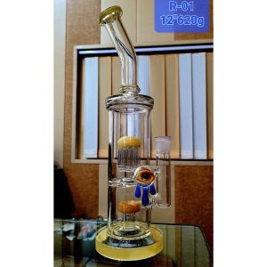 12'' 8 leg Tree Perc with Showerhead Bong(Bend) Weight-620gm