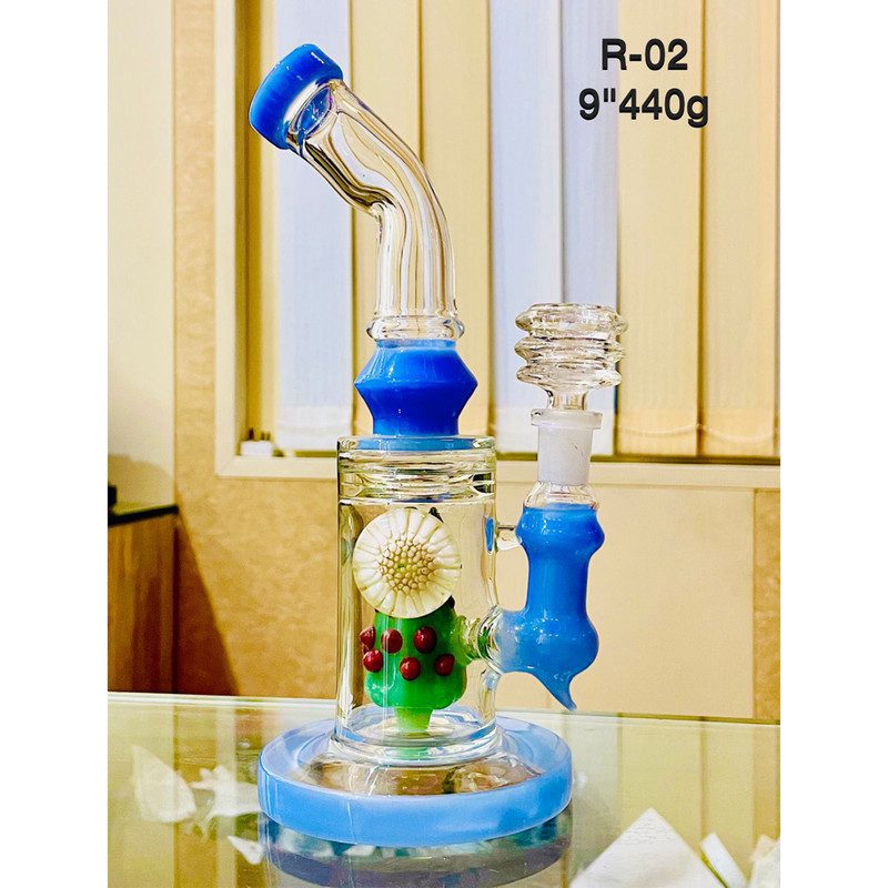 9'' Showerhead Bong (Bend) Weight-440gm