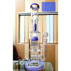 12'' 8 leg Tree Perc with Inlinear Perc Bong with Ice Catcher(Bend) Weight-630gm
