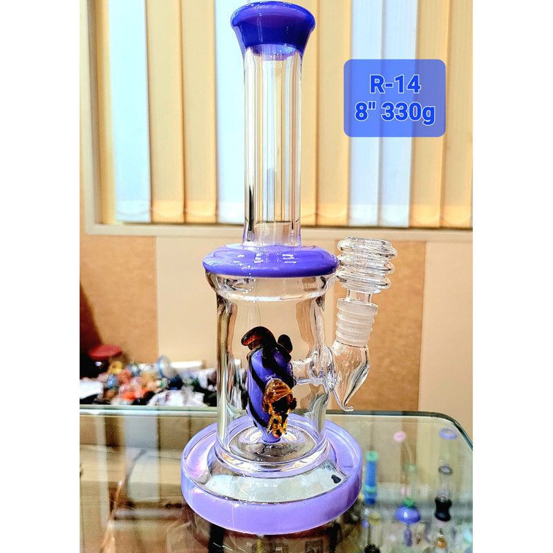 8'' Showerhead Bong with Bee on its Body(Weight-330gm)