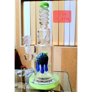 10'' Showerhead Bong with Honeycomb Hand on its Body(Weight-430gm)