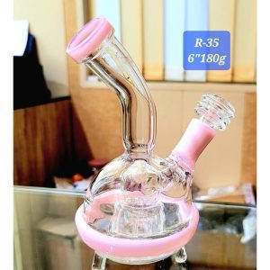 6'' Showerhead Bong with Bend Neck(Weight-180gm) #Pocket Bong