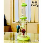 9'' Mushroom Showerhead Bend Neck Bong(Weight-400gm)
