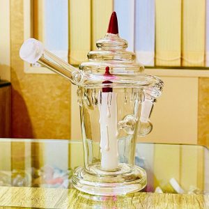 6''Candle Showerhead Bong (Weight-210gm)