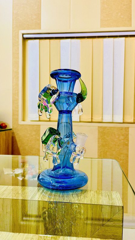 8'' Waterfall with Iced Hand Antique Bong For Smoking (Weight-450gm)