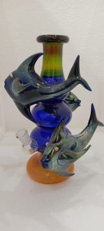 10''Fish Antique Bong For Smoking(Weight-800gm)